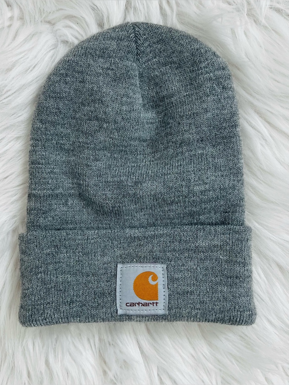 NWOT! Carhartt Heather Grey Cuffed Knit Beanie